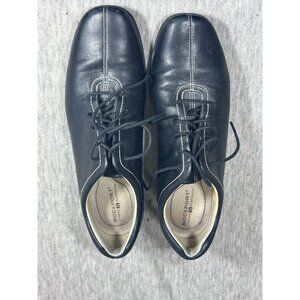 Rockport Retro Running Shoes Men's Size 6.5 Lace Up Leather Black